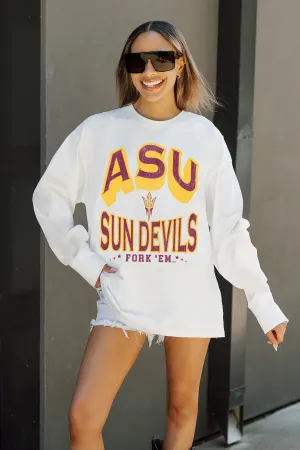 ARIZONA STATE SUN DEVILS TIME OUT OVERSIZED LONG SLEEVE TEE