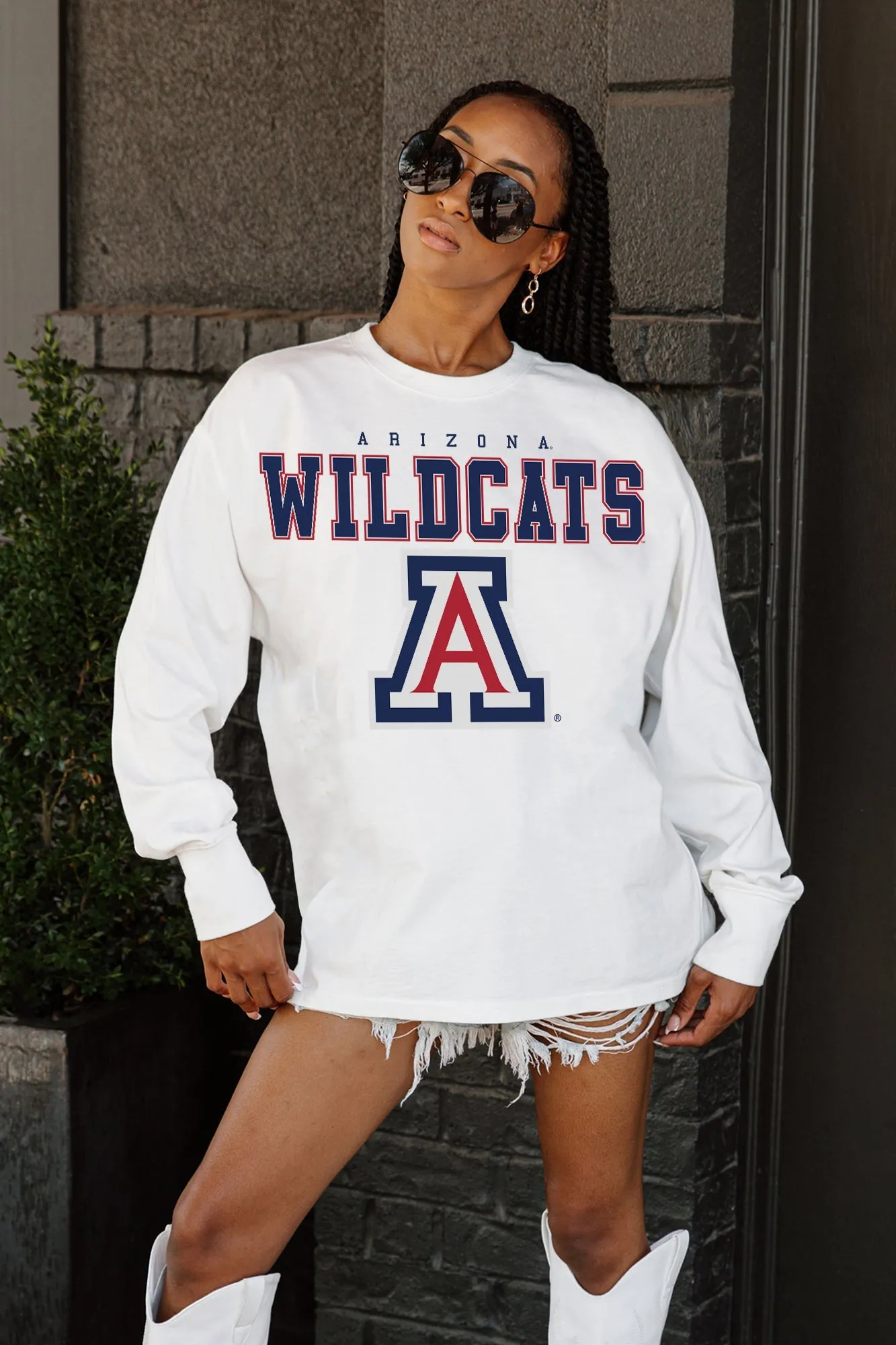 ARIZONA WILDCATS BIG GOALS OVERSIZED LONG SLEEVE PULLOVER