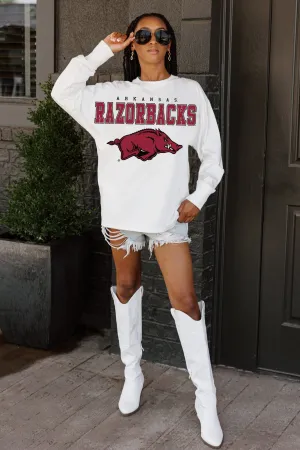 ARKANSAS RAZORBACKS BIG GOALS OVERSIZED LONG SLEEVE PULLOVER
