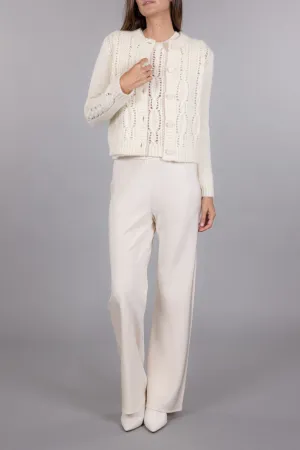 BOUCLE CABLE CARDIGAN