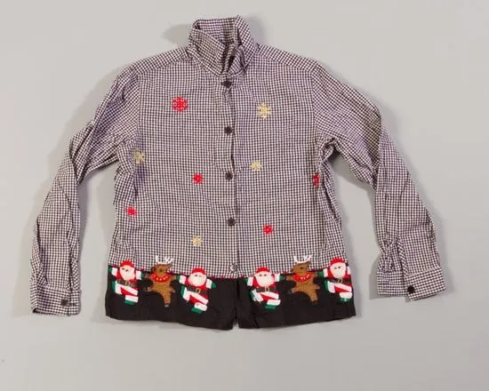 Dancing Santas-Small Christmas Sweater