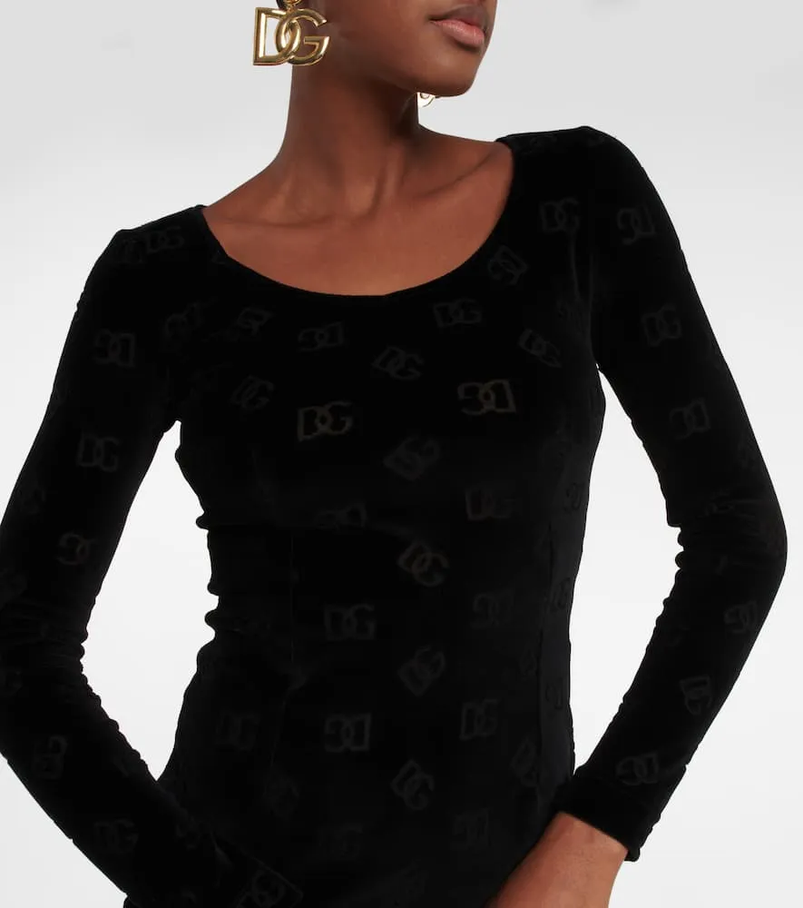 Dolce&Gabbana Logo cotton midi dress