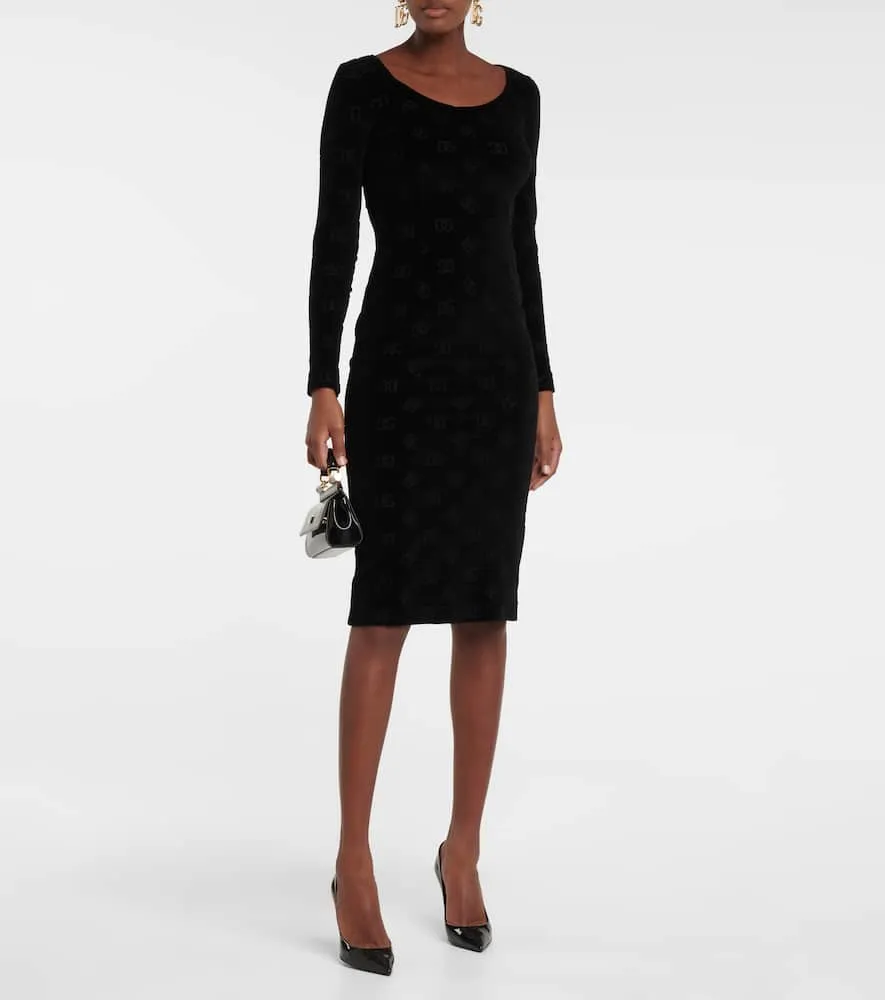 Dolce&Gabbana Logo cotton midi dress