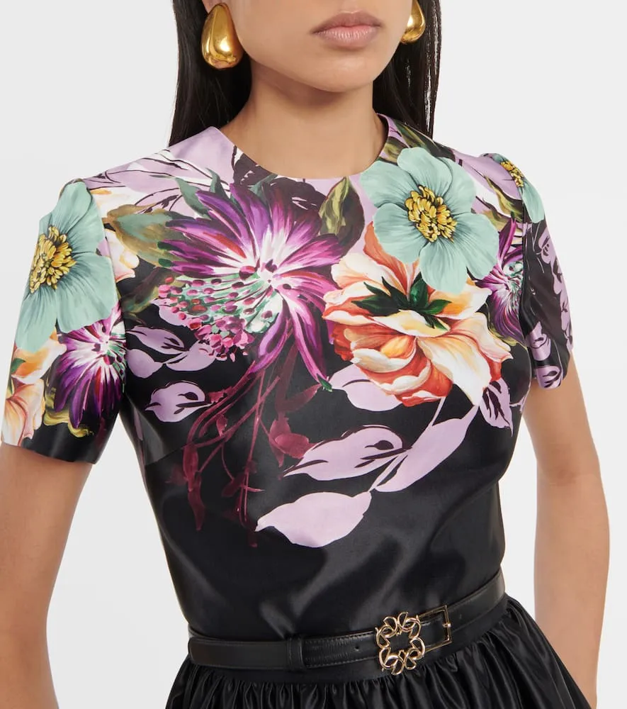 Elie Saab Floral midi dress