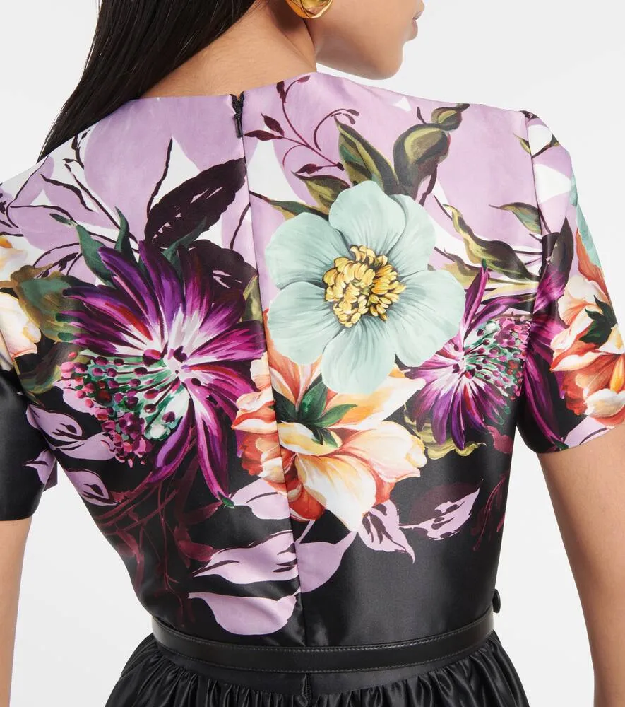 Elie Saab Floral midi dress
