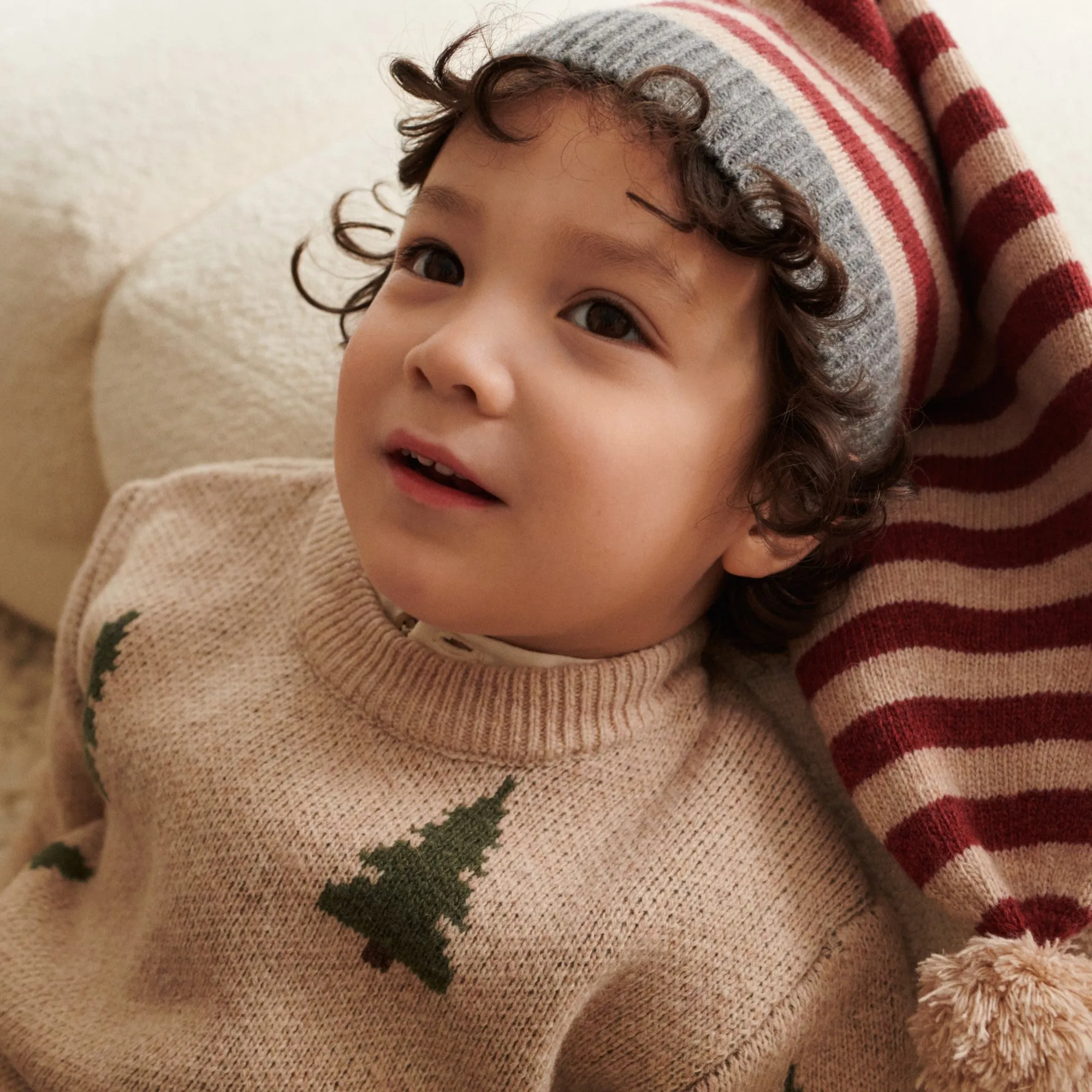 Jacquard Pullover Tree - offwhite