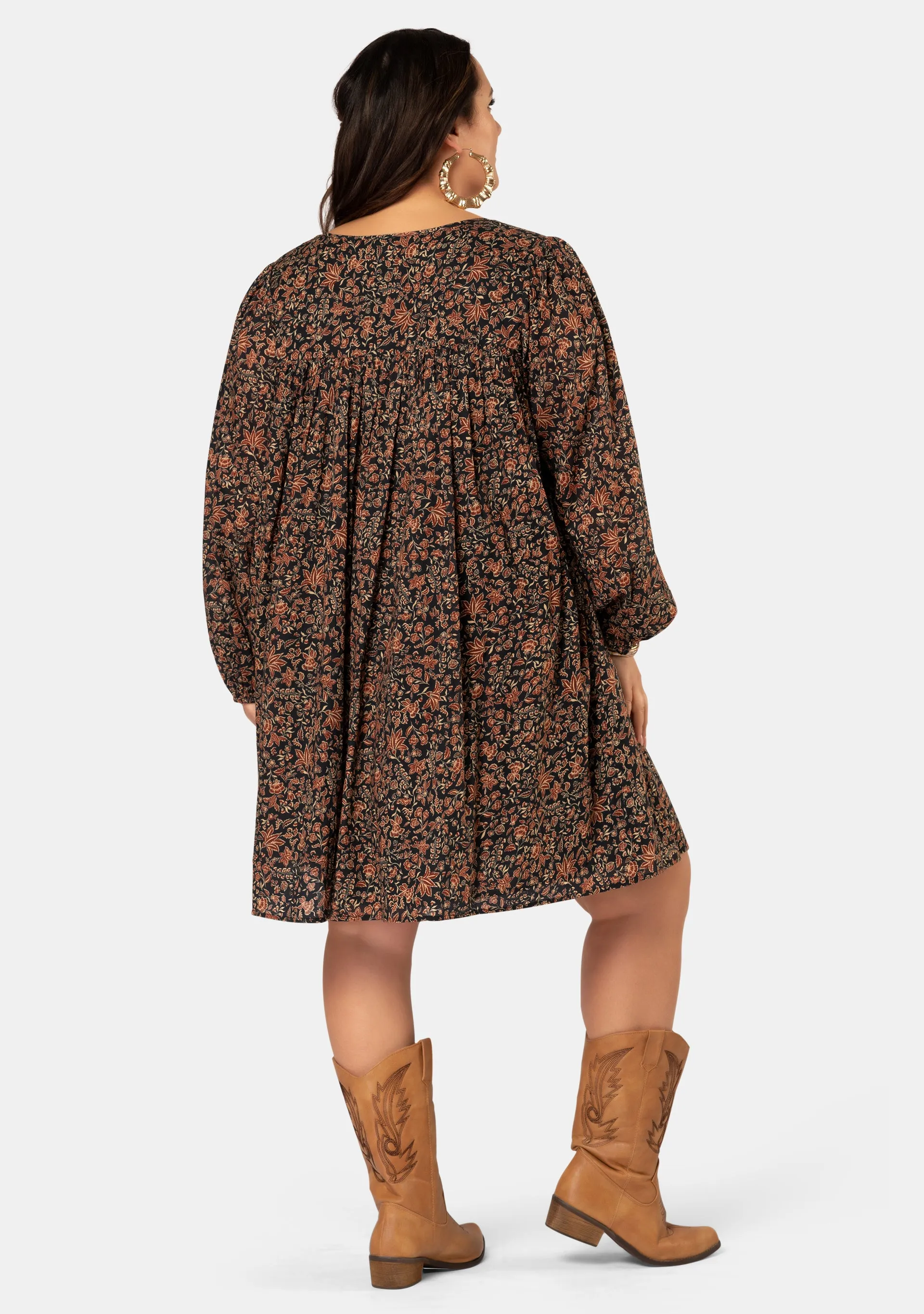 Lose Myself  Mini Smock Dress