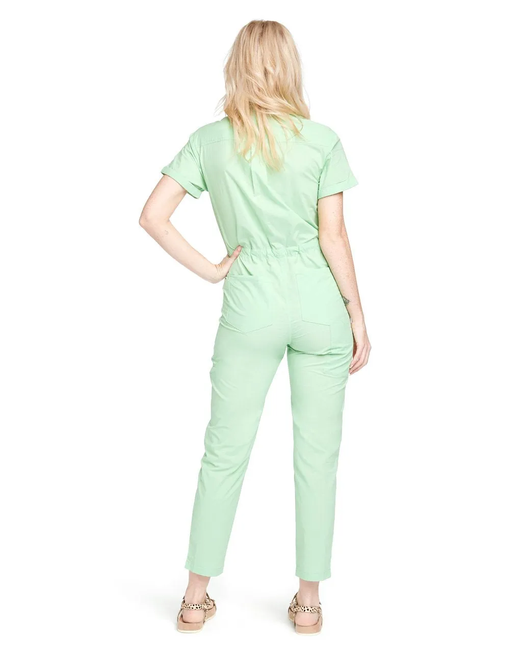 Matthew Utility Jumpsuit - Lime Green